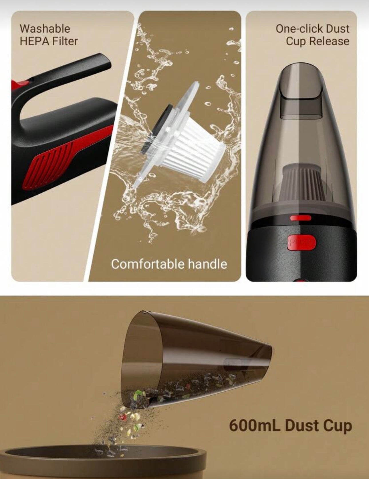 Home Labs CleanForce™ Pro Car Vacuum