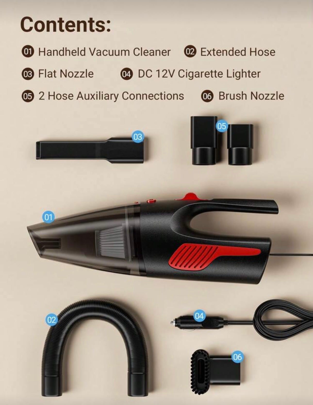 Home Labs CleanForce™ Pro Car Vacuum