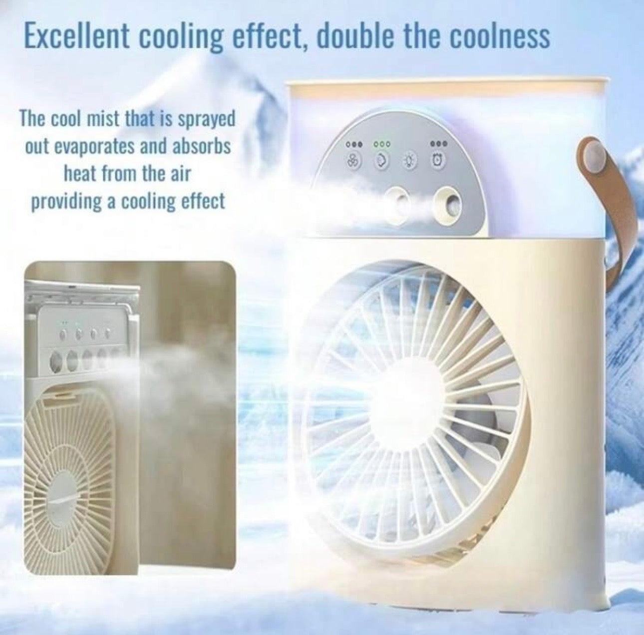 BreezeMist Portable Cooling Fan